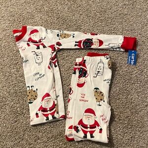 Carter's Kids Santa Pajamas milk and cookies brand new with tags